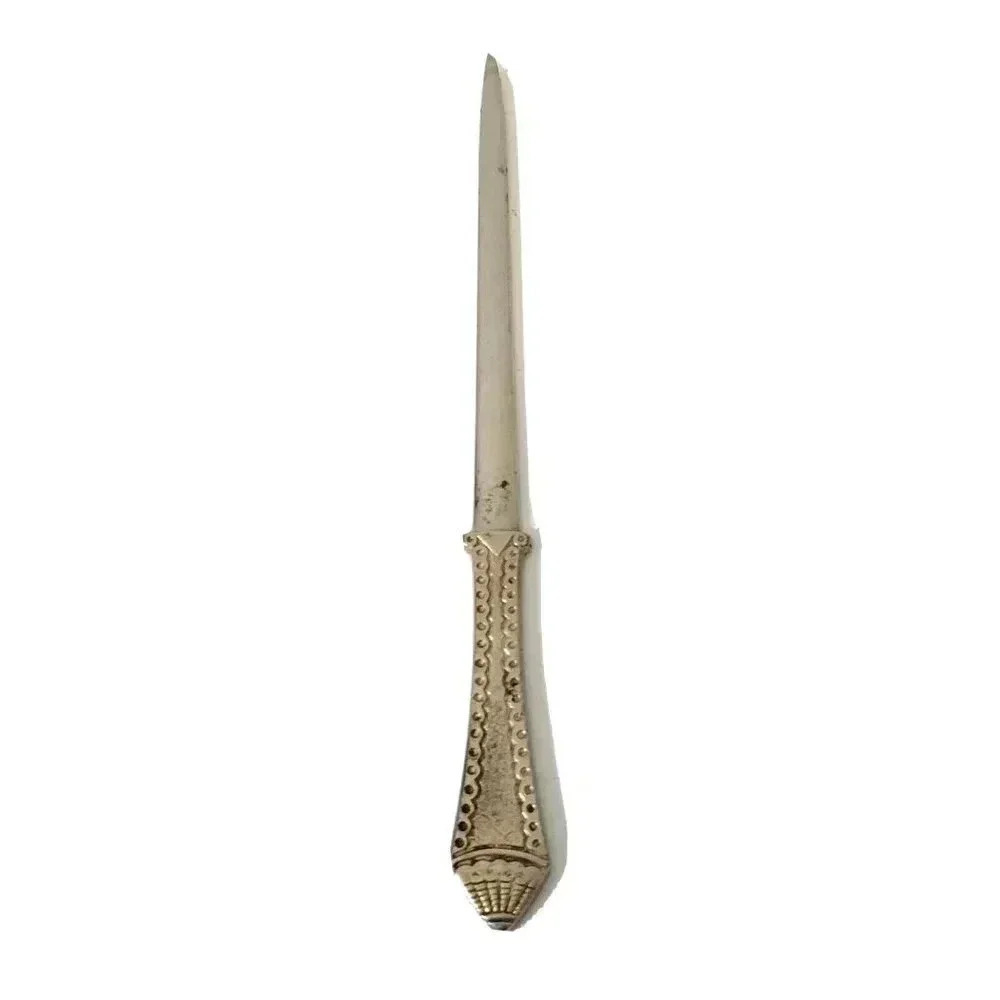 Vintage Letter Opener Art Deco Desk Accessory 8 1/2" Heavy Sturdy
